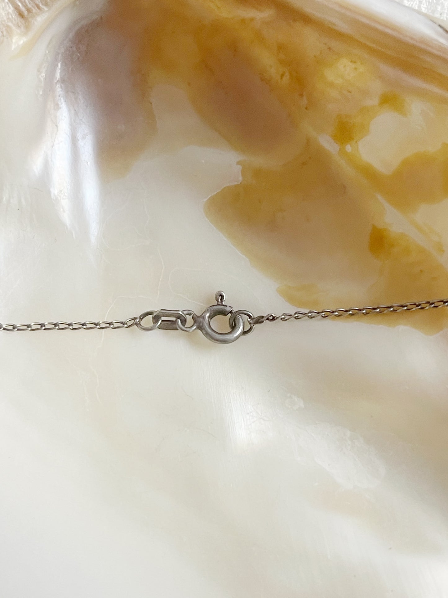 Vintage Engravable Silver Necklace