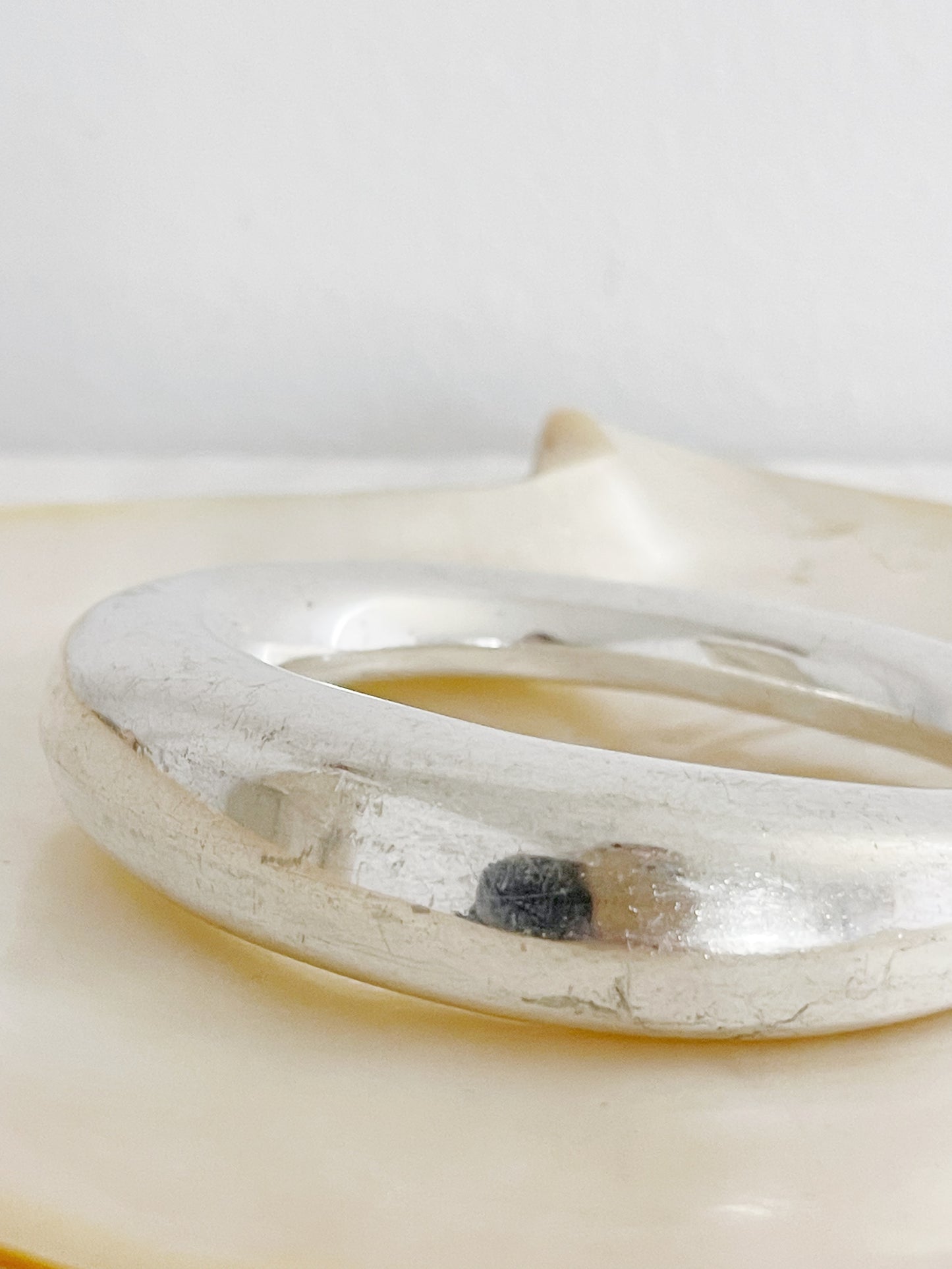 1980’s Vintage Silver Abstract Bangles Cuffs.