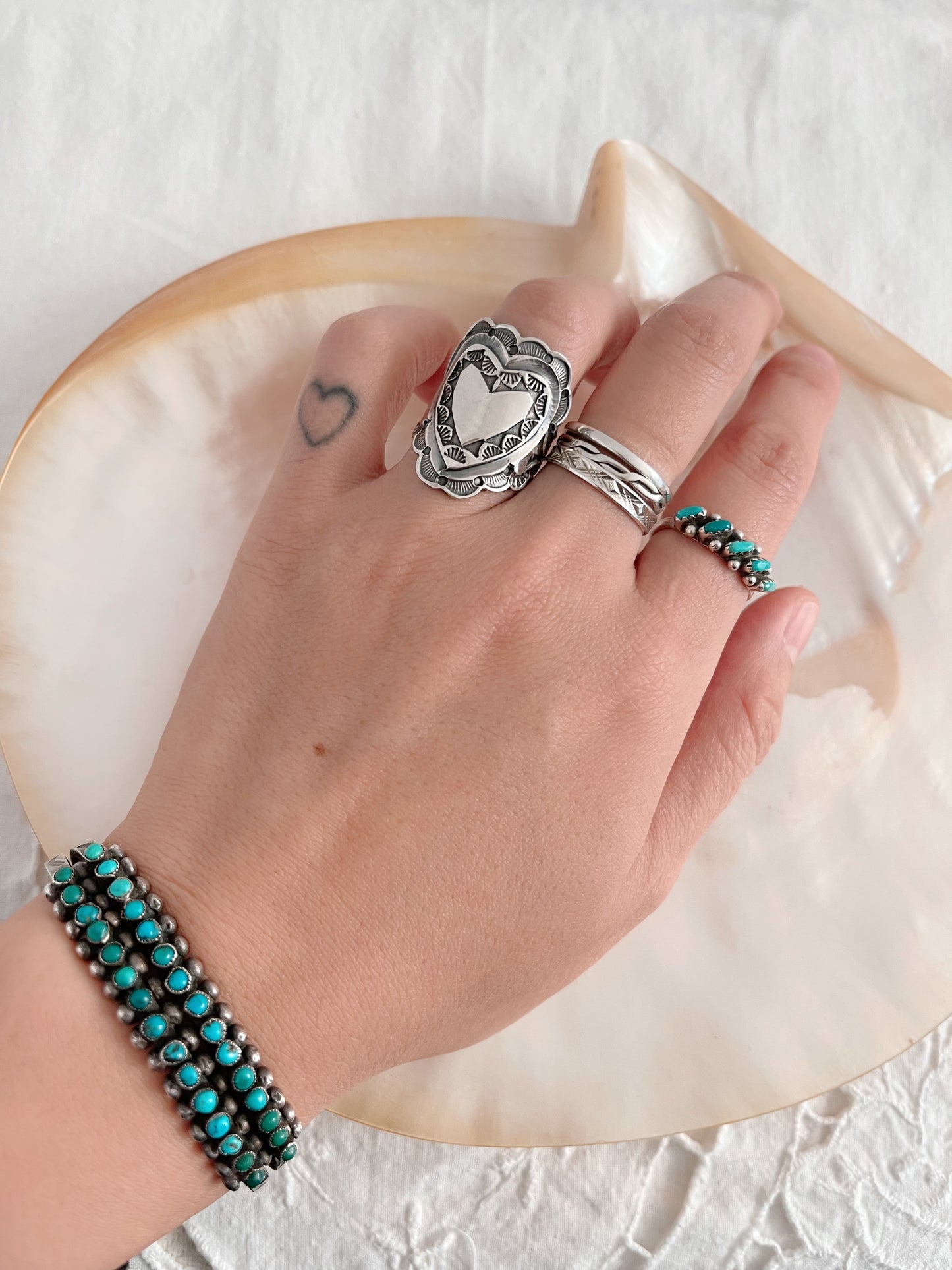 Sunshine Reeves Heart Band Ring.