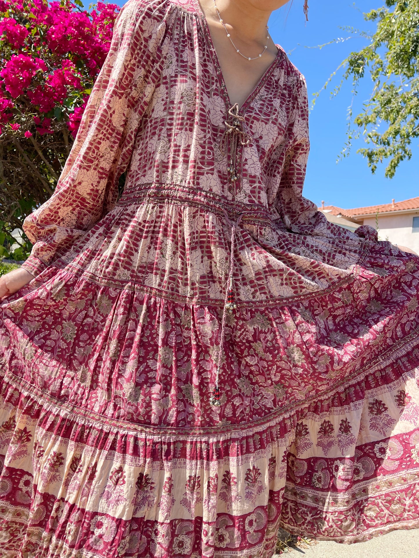 1970‘s PHOOL Indian Cotton Dress.