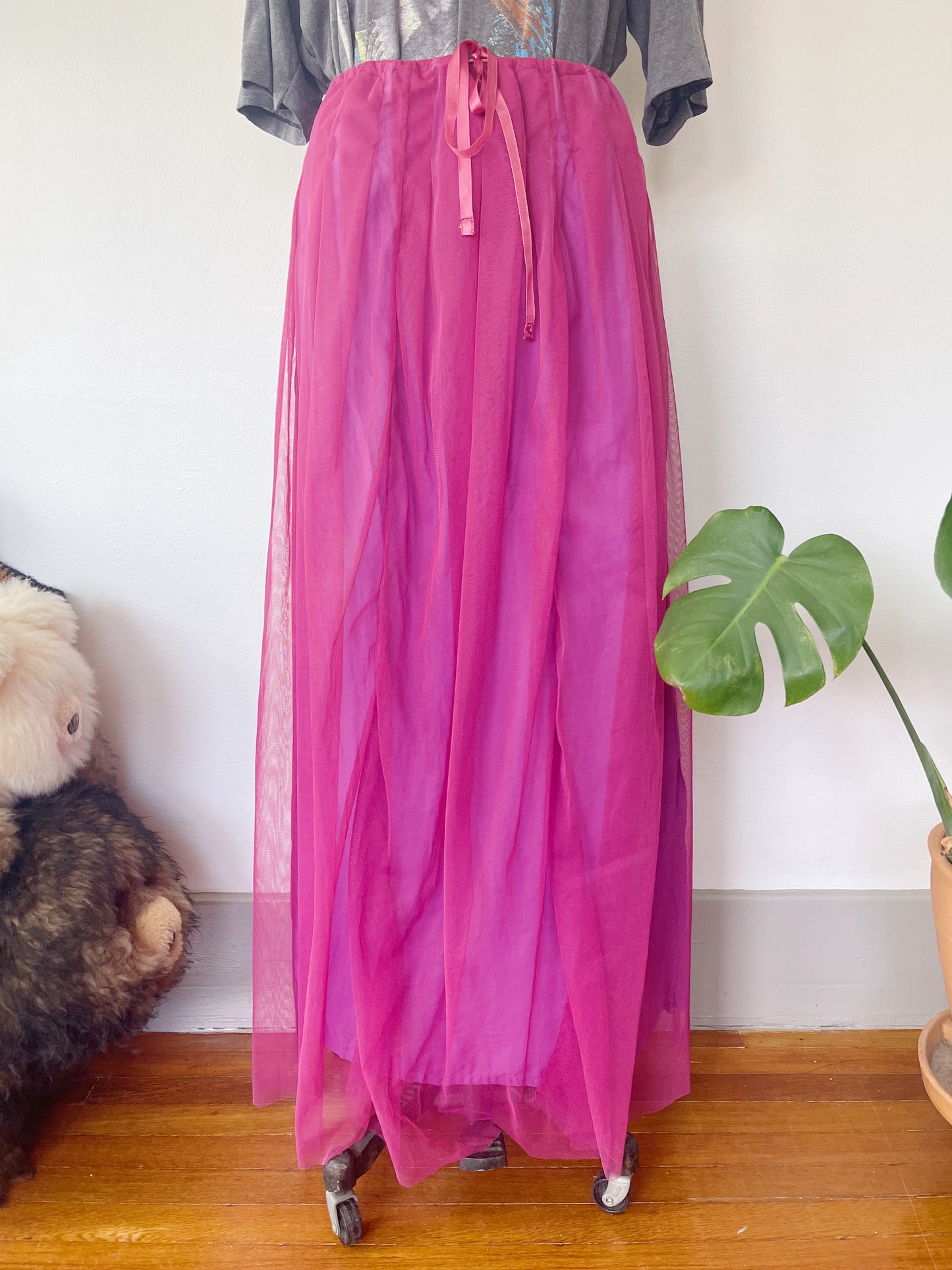 lilac colored soft tulle skirt