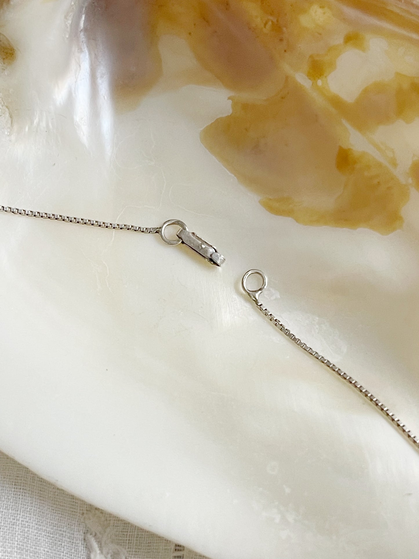 Vintage Engravable Silver Necklace