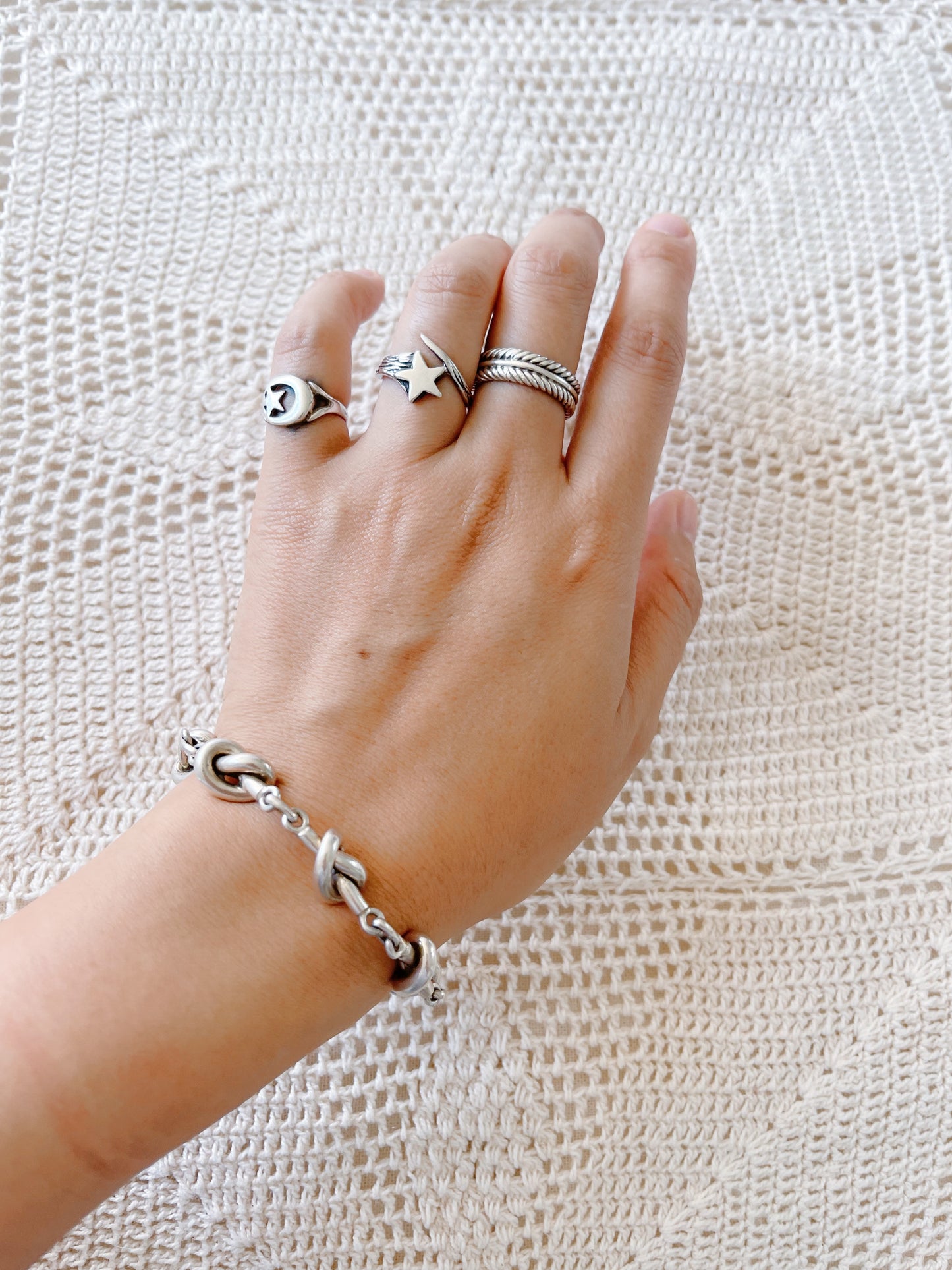 1970’s Pretzel Silver Bracelet.