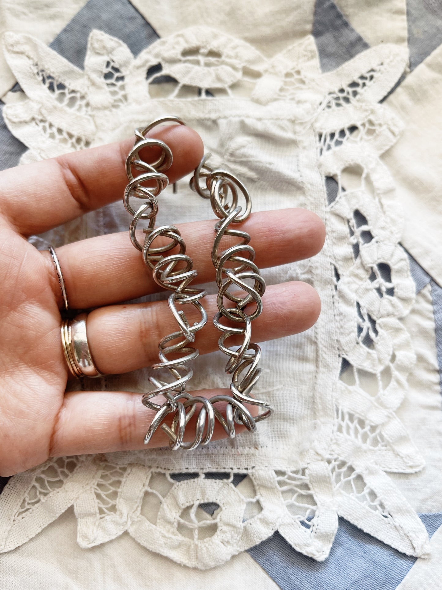 Vintage Silver Coils Bracelet