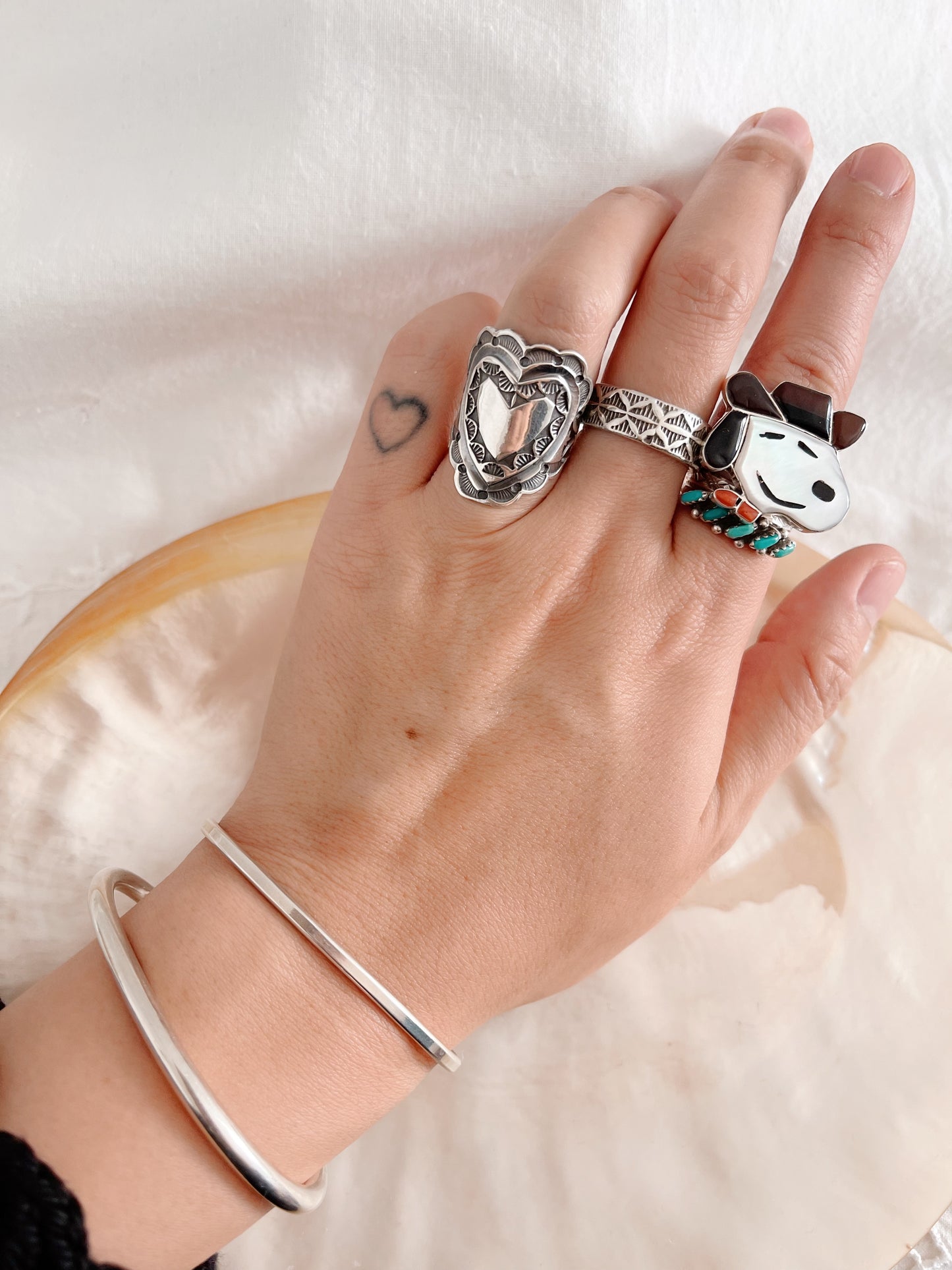 Zuni Don Dewa Snoopy Ring.