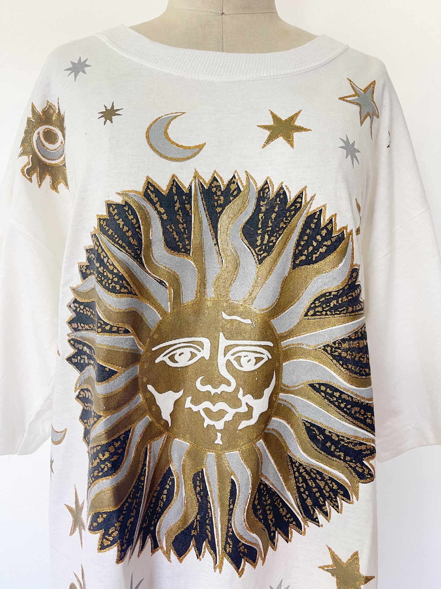 Sun and Moon Galaxy T-Shirt Dress