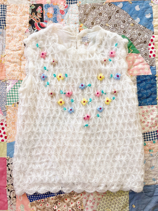 1960s Hand Crochet Sleeveless Tops