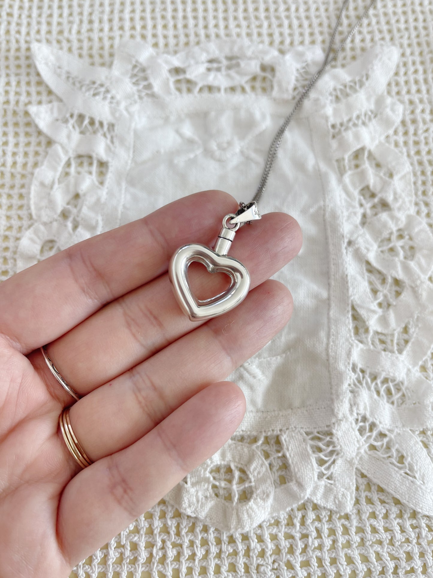 Heart Perfume Bottle Necklace