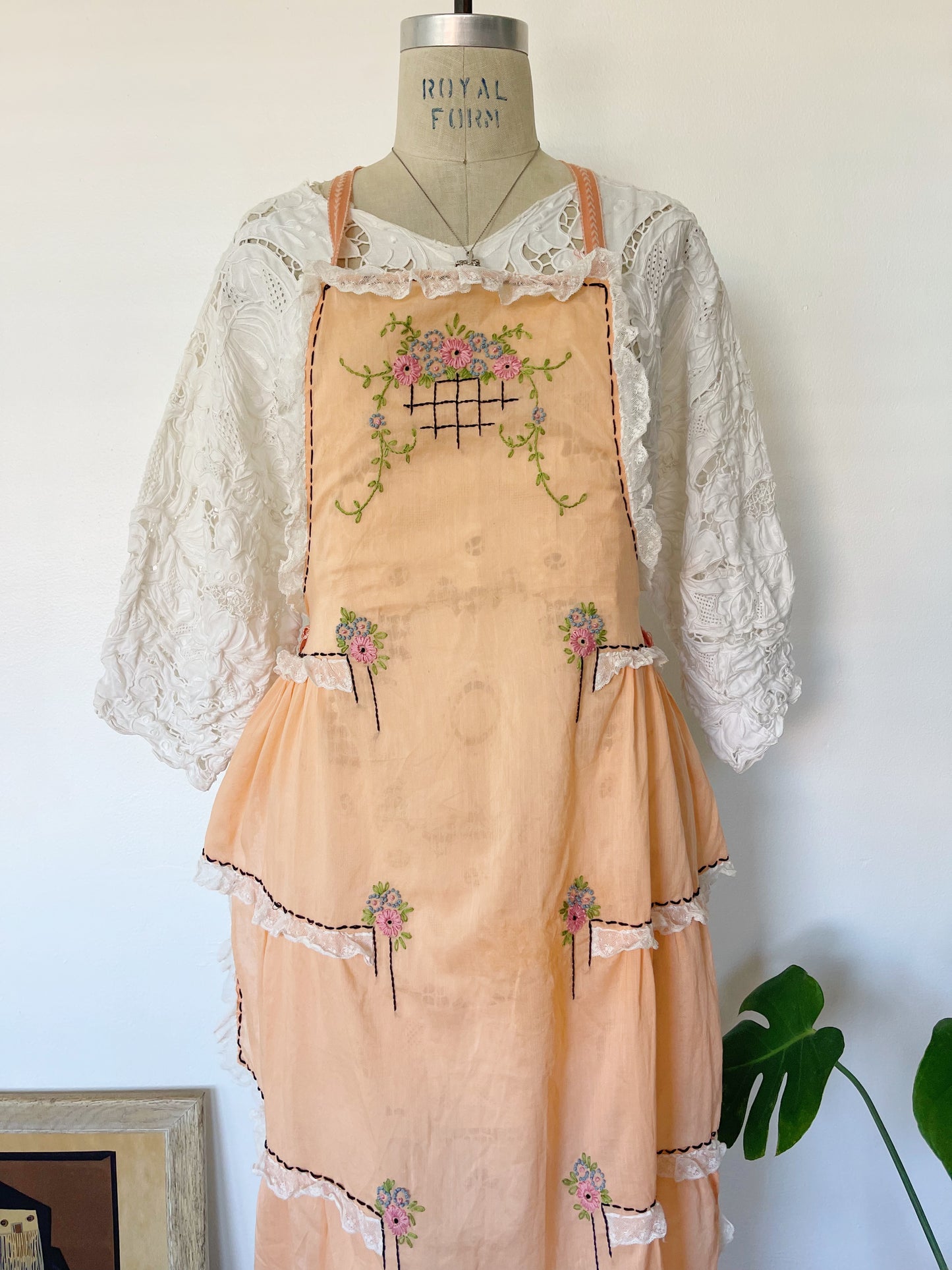 Vintage Embroidered Apron