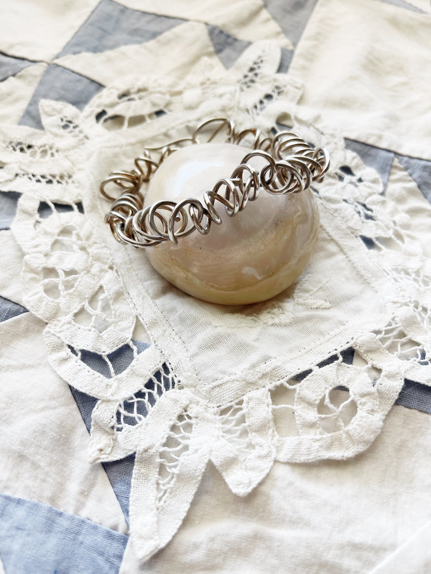 Vintage Silver Coils Bracelet
