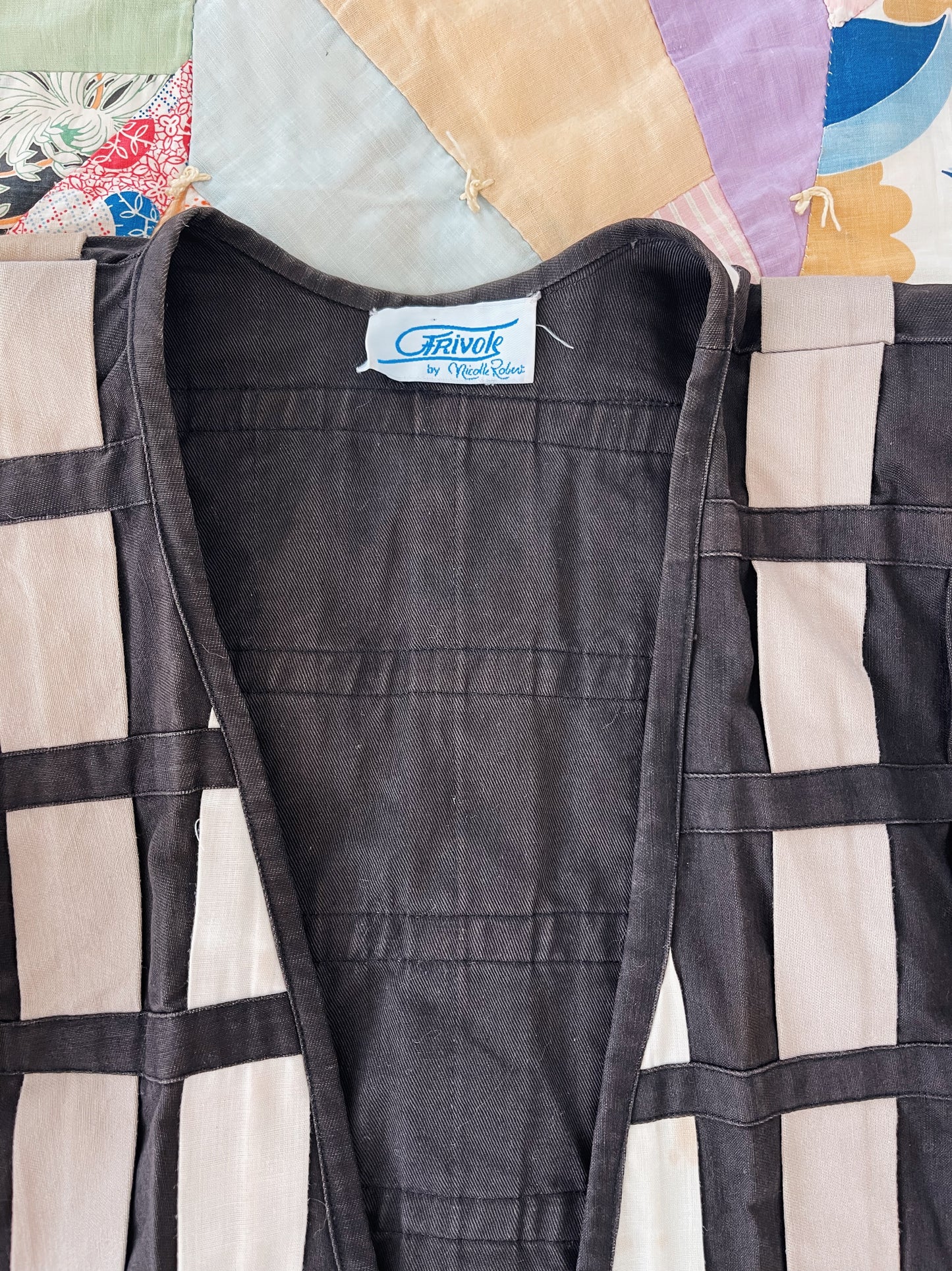 1990s Color Block Cotton Jacket