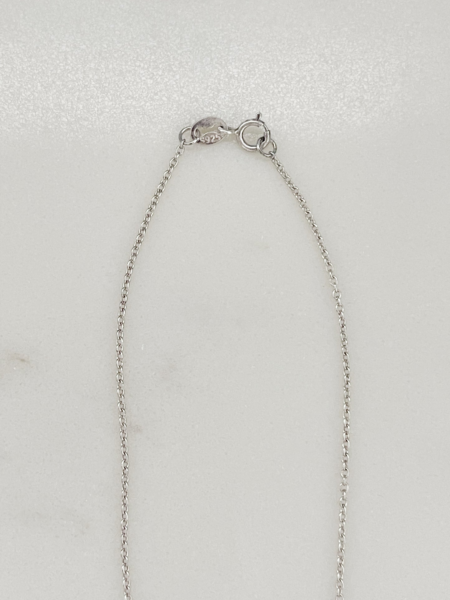 Vintage Large Puffy Heart Charm Necklace