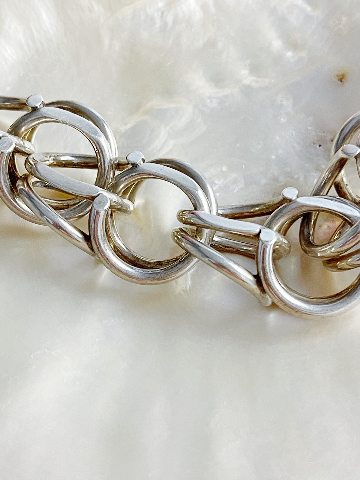 Vintage Handmade Denmark Silver Bracelet