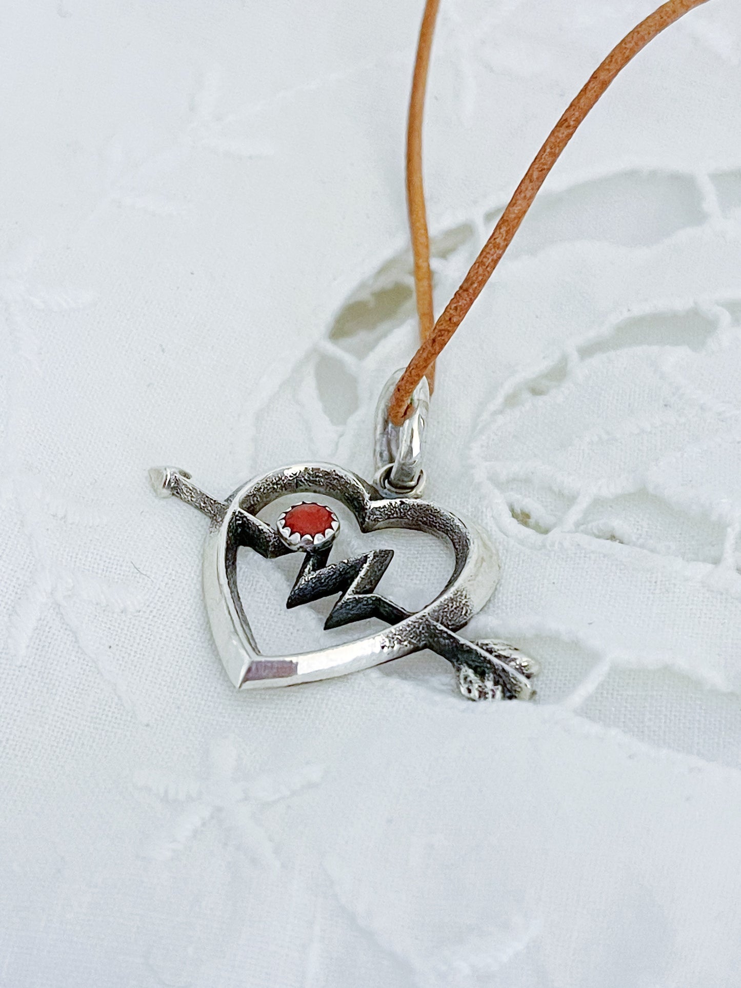 Aaron Anderson Heart Arrow Necklace.