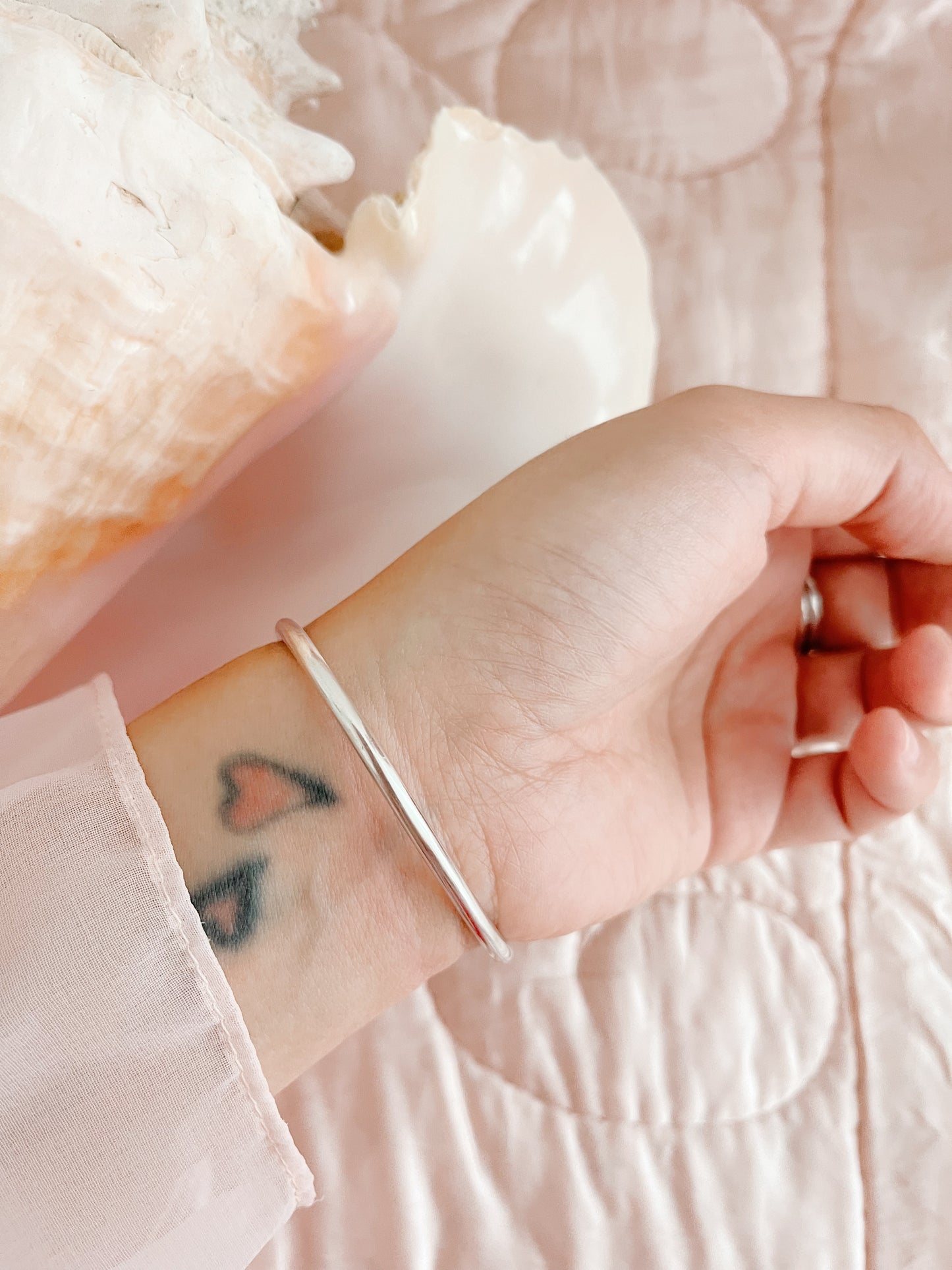 1980’s Silver Heart Silver Cuff