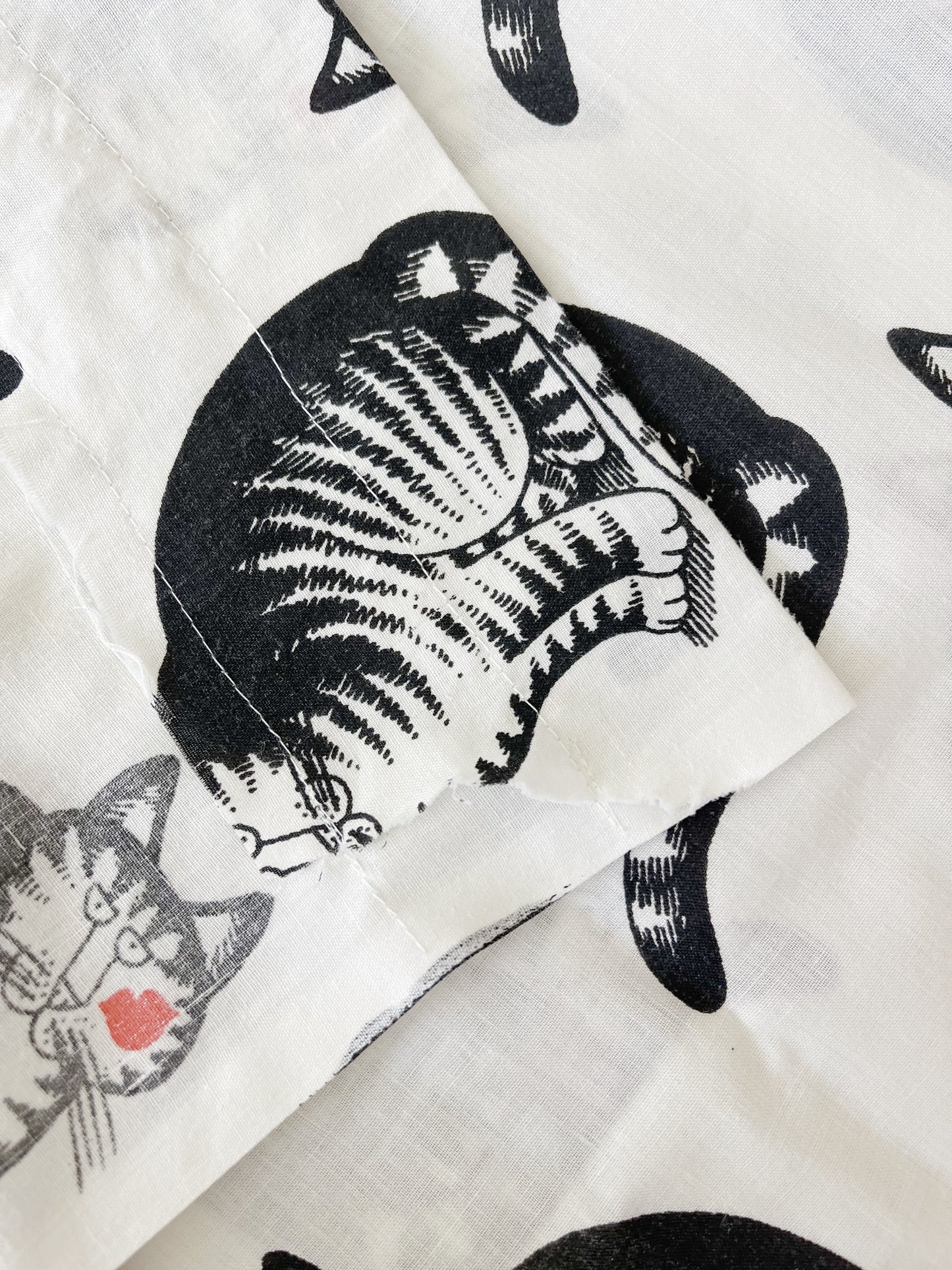 Vintage Kliban Cat Sheets Curtains