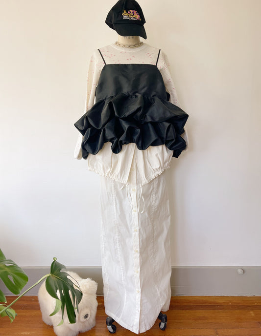 JACQUEMUS White Long Skirt