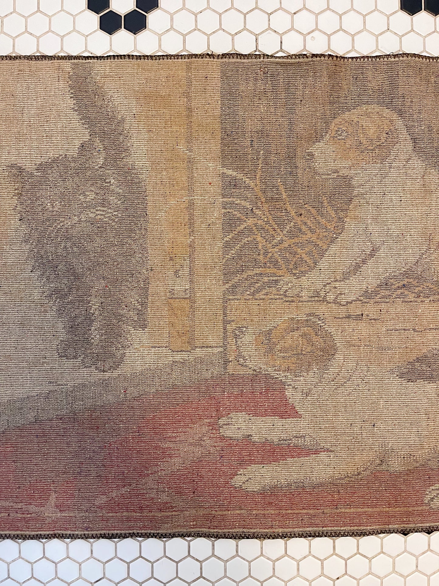 Vintage Cat and Dog Tapestry and Rug
