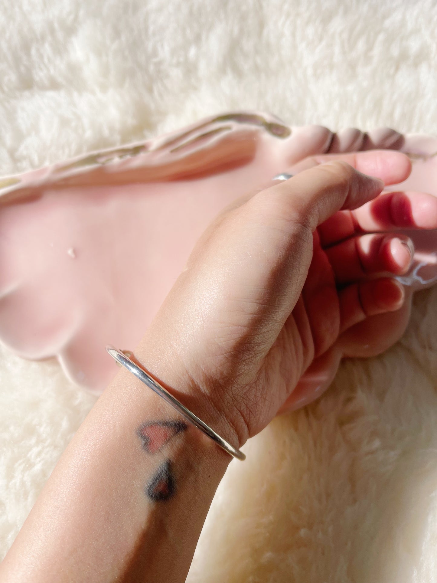 1980s Silver Star Bangle Cuff