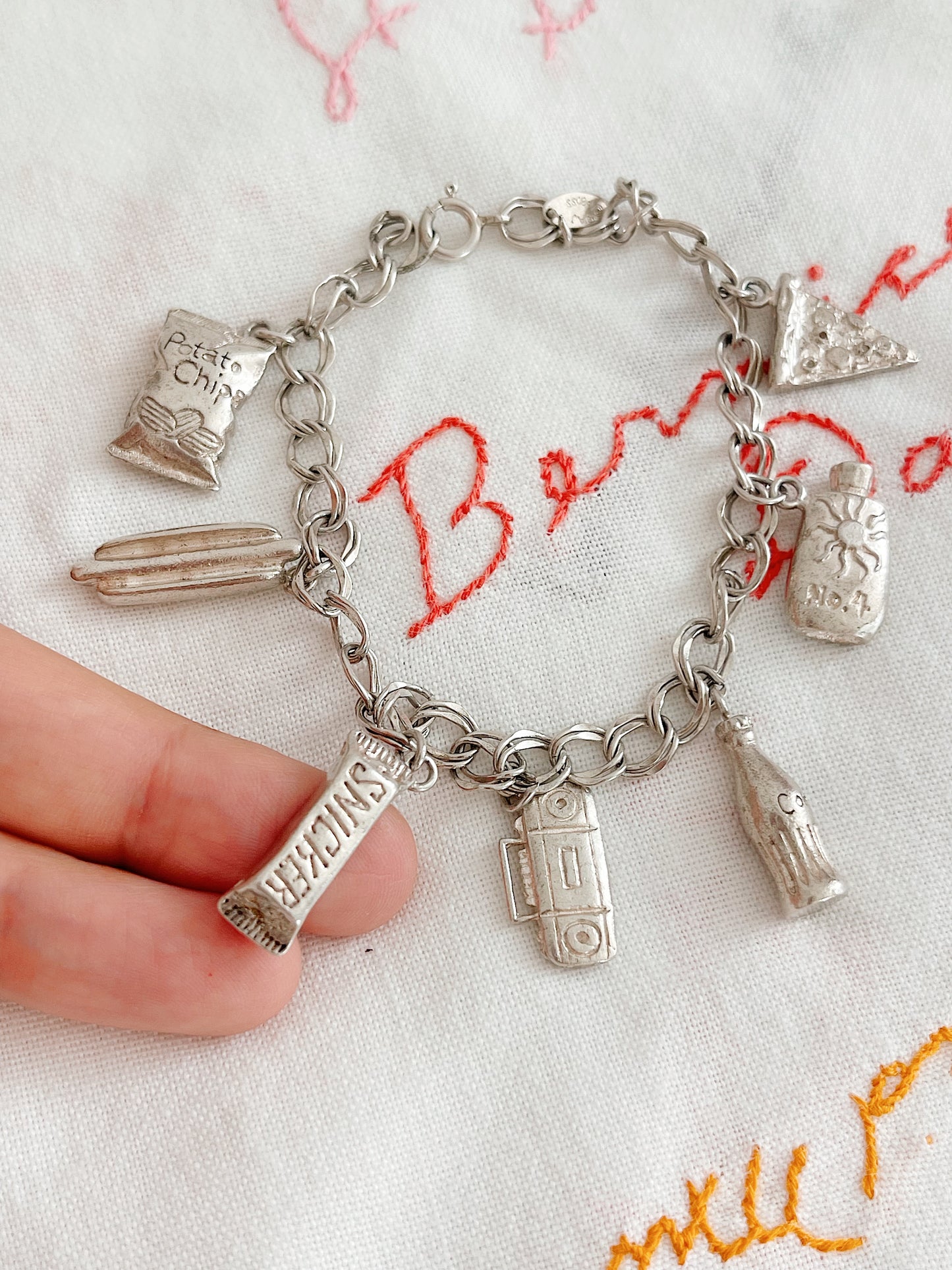 Vintage New York Motif Charms Bracelet