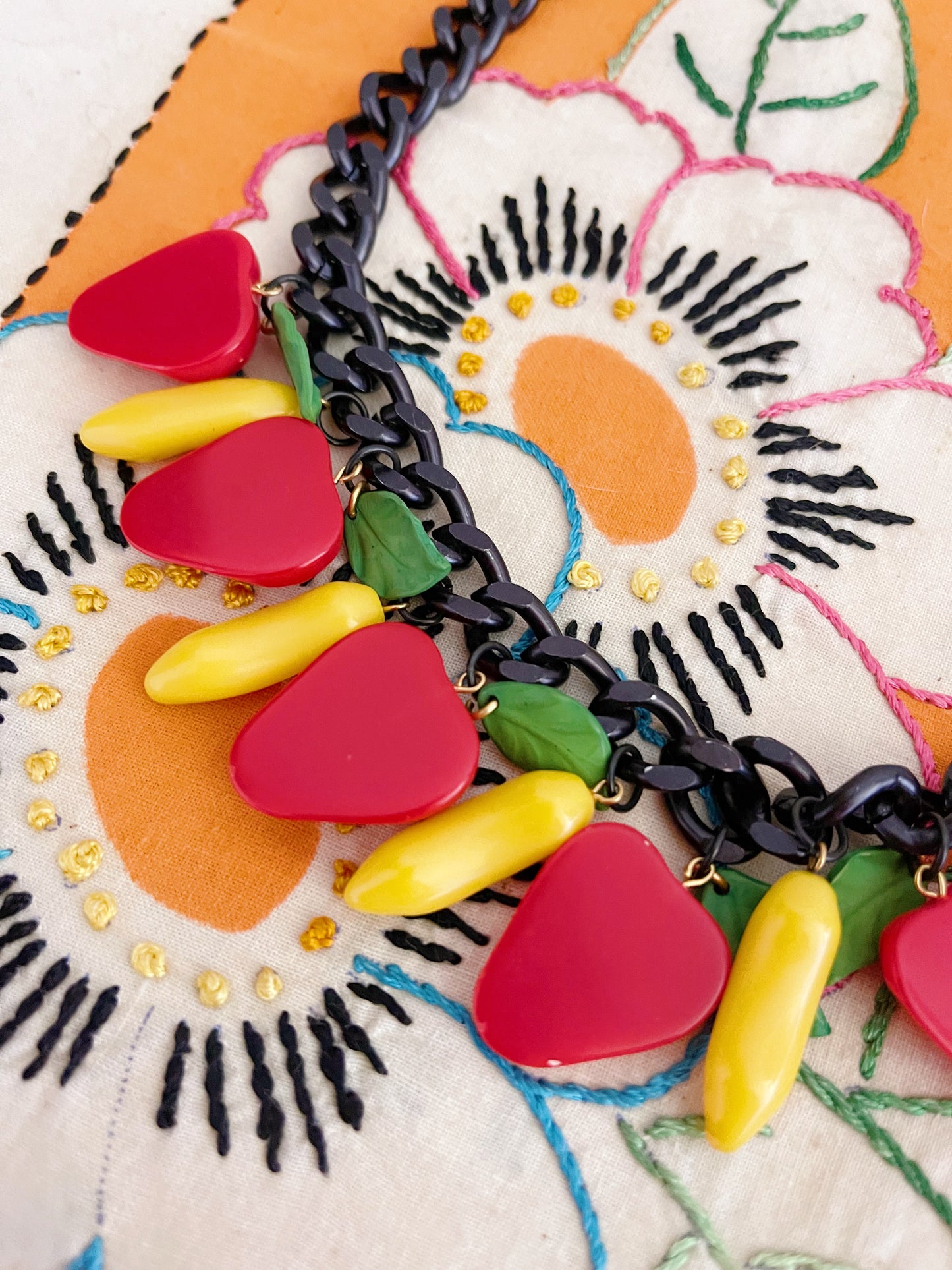 Vintage 1970’s Fruit Necklace.