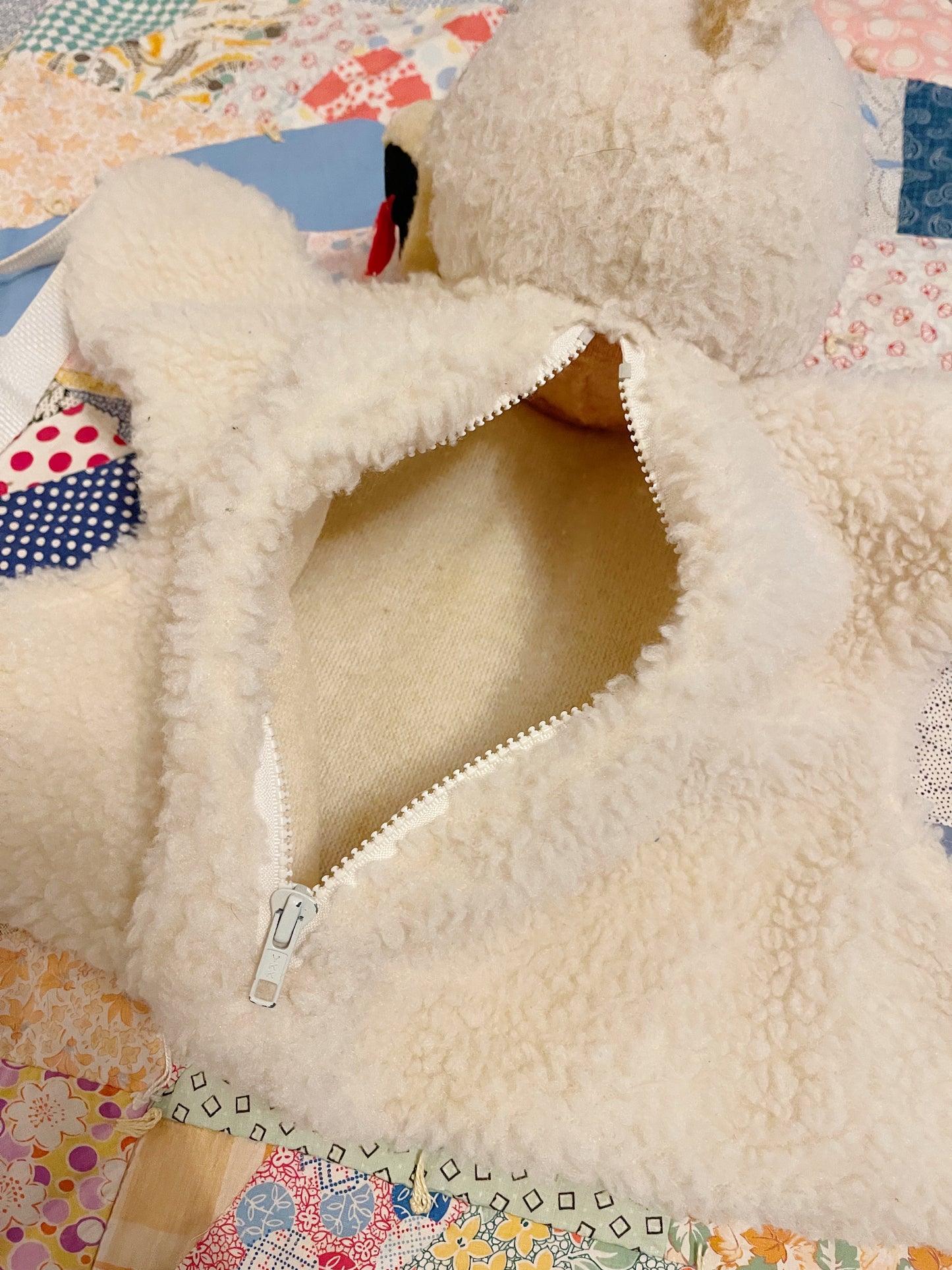 Vintage Snuggle Bear Plush Backpack