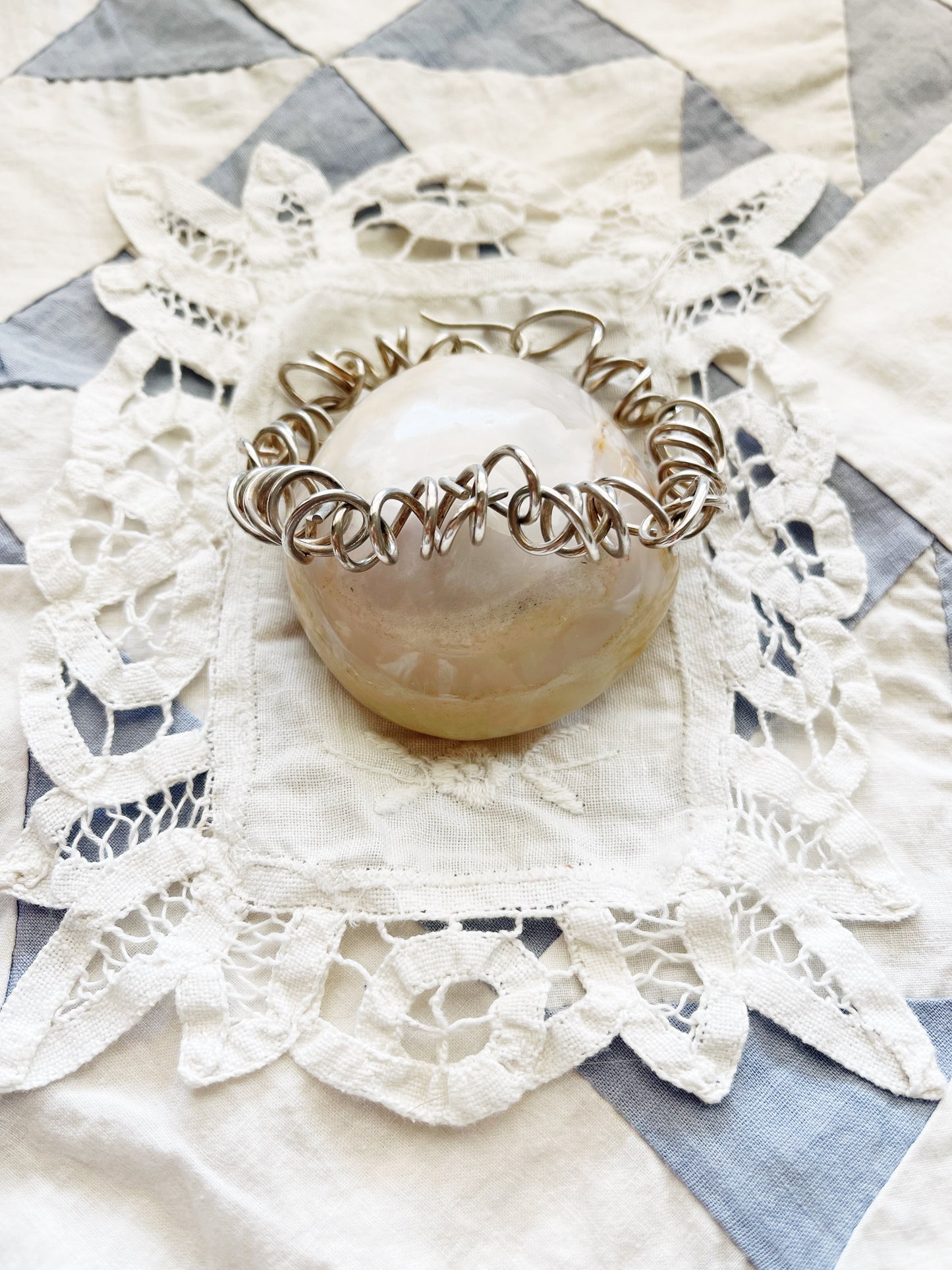 Vintage Silver Coils Bracelet