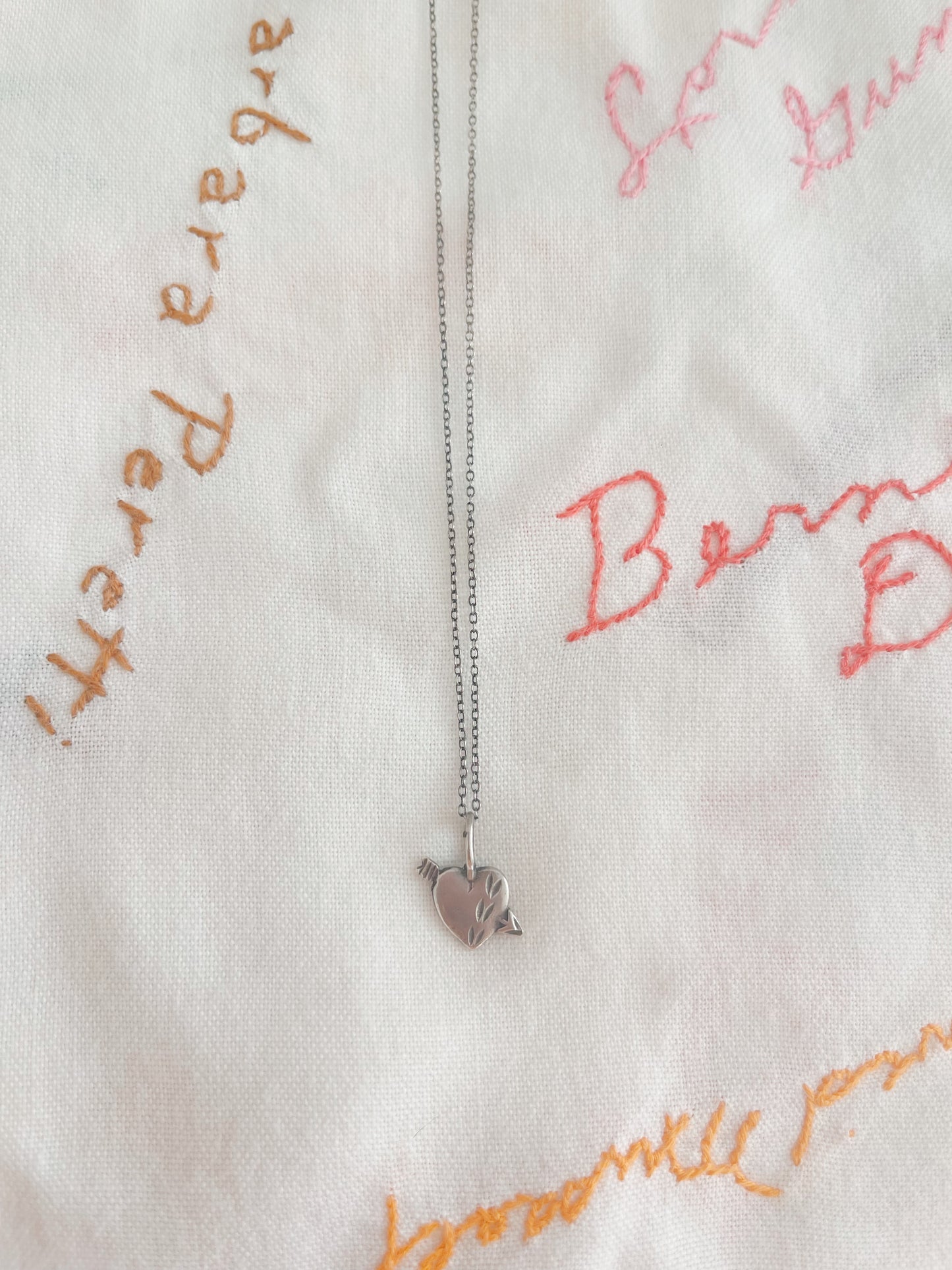 Tiny Heart Silver Necklace