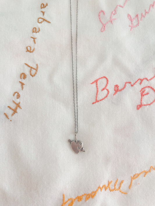 Tiny Heart Silver Necklace
