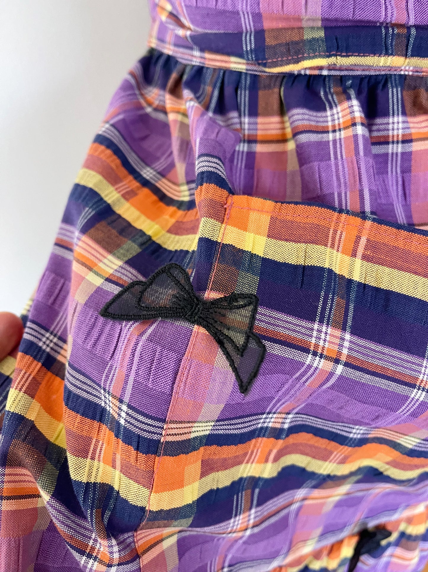 Vintage 1960s Ribbon Parched Apron