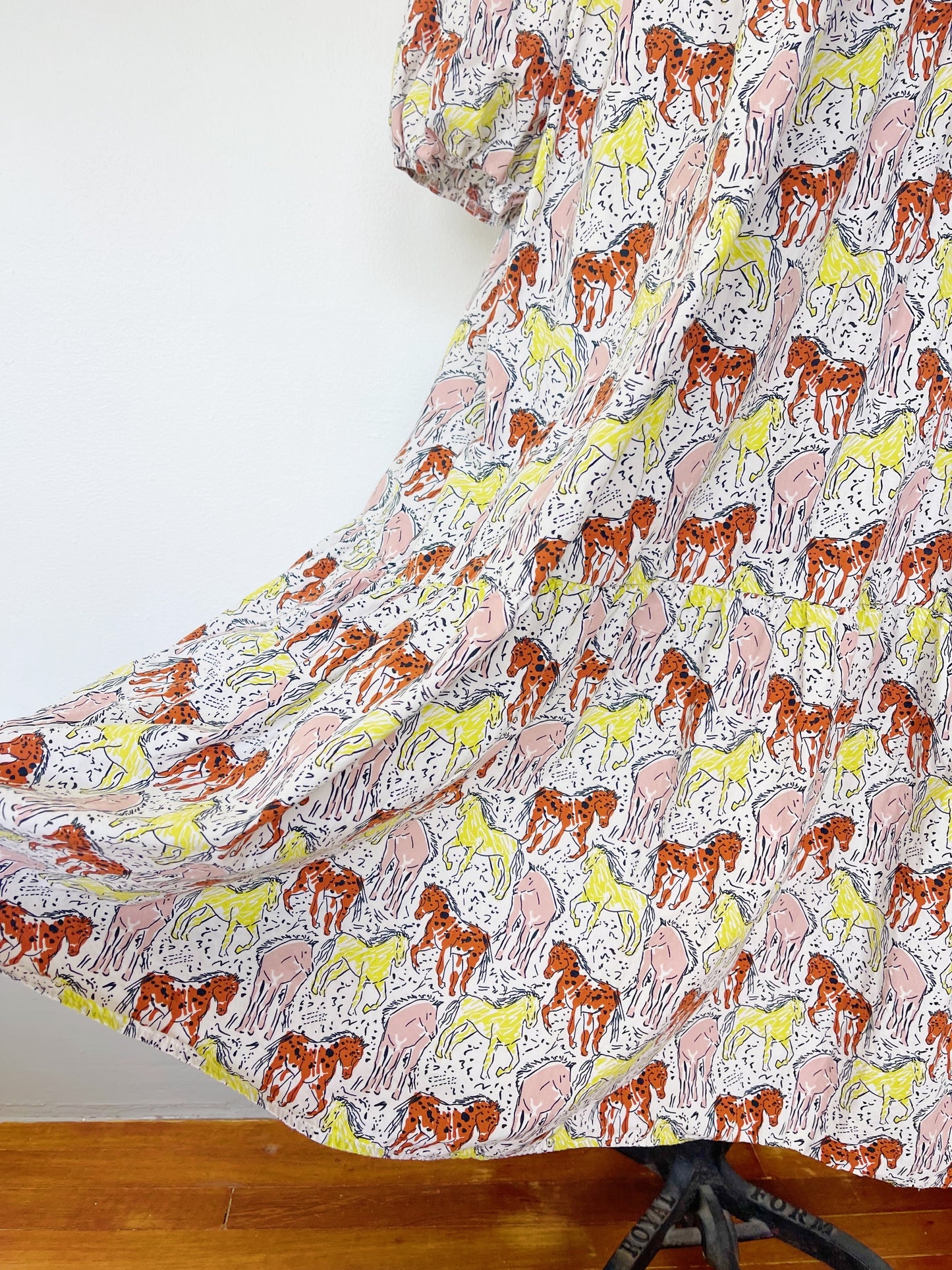 Many Horses Cotton Maxi Dress