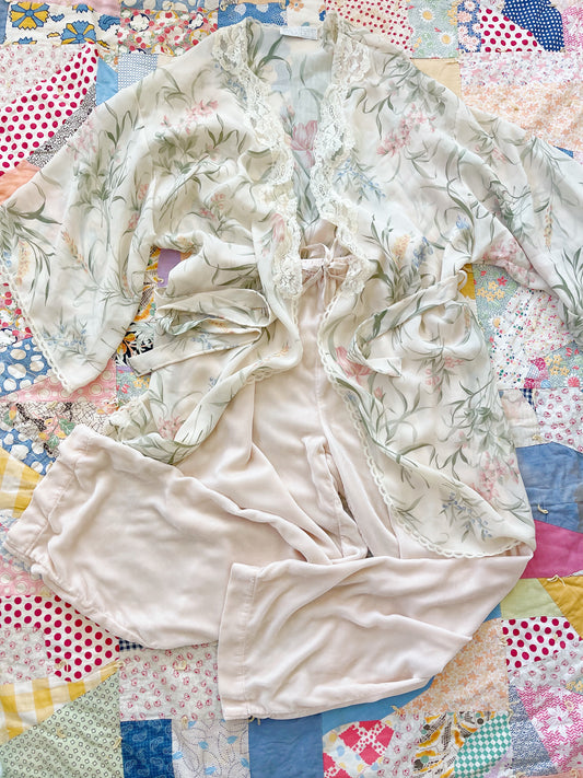 1990s Silk Lovely Long Pants