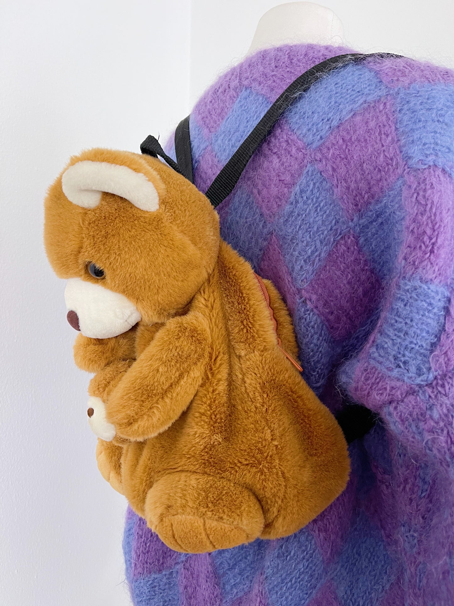 1990’s Hugging Bear Plush Backpack.