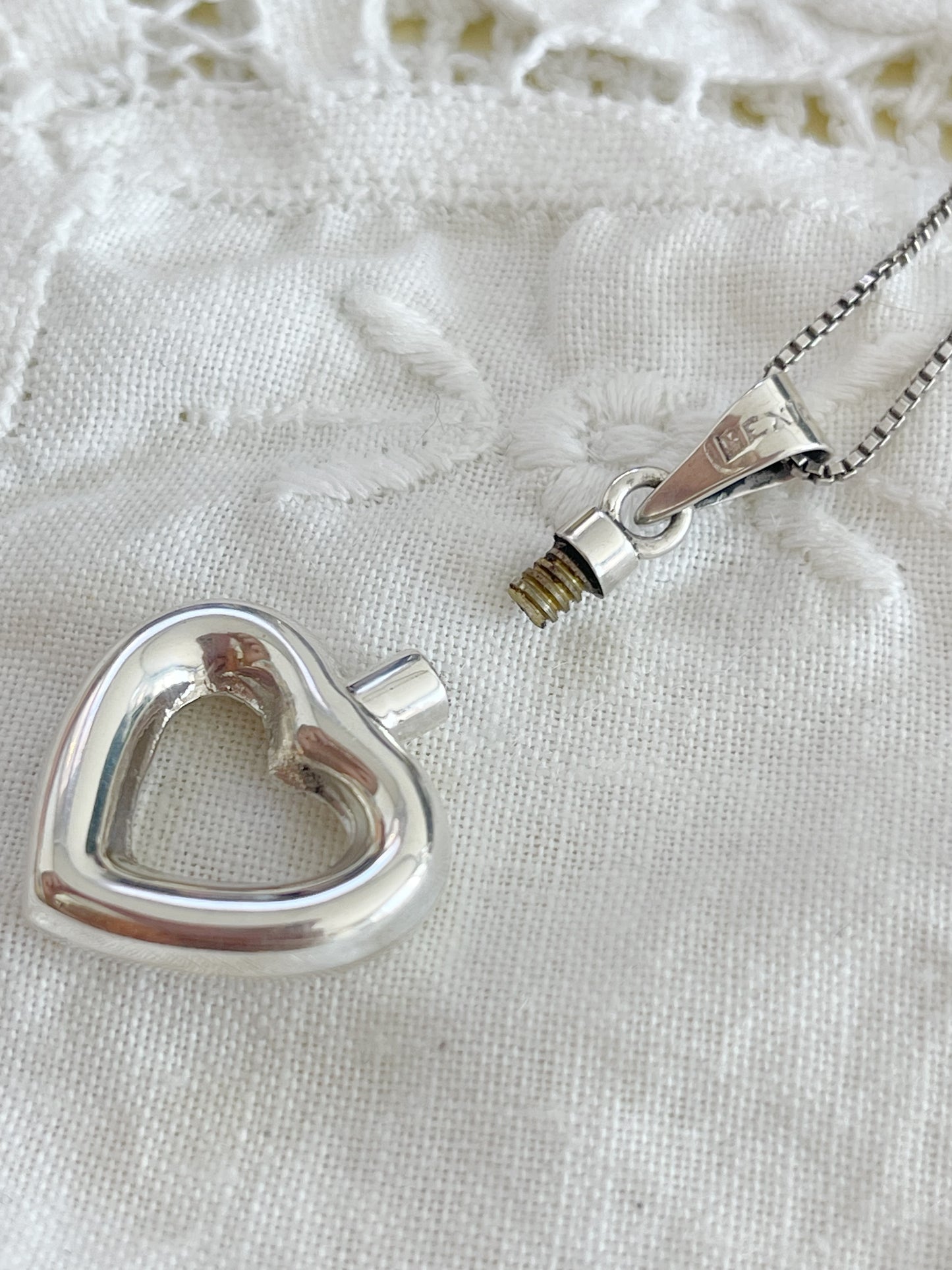 Heart Perfume Bottle Necklace