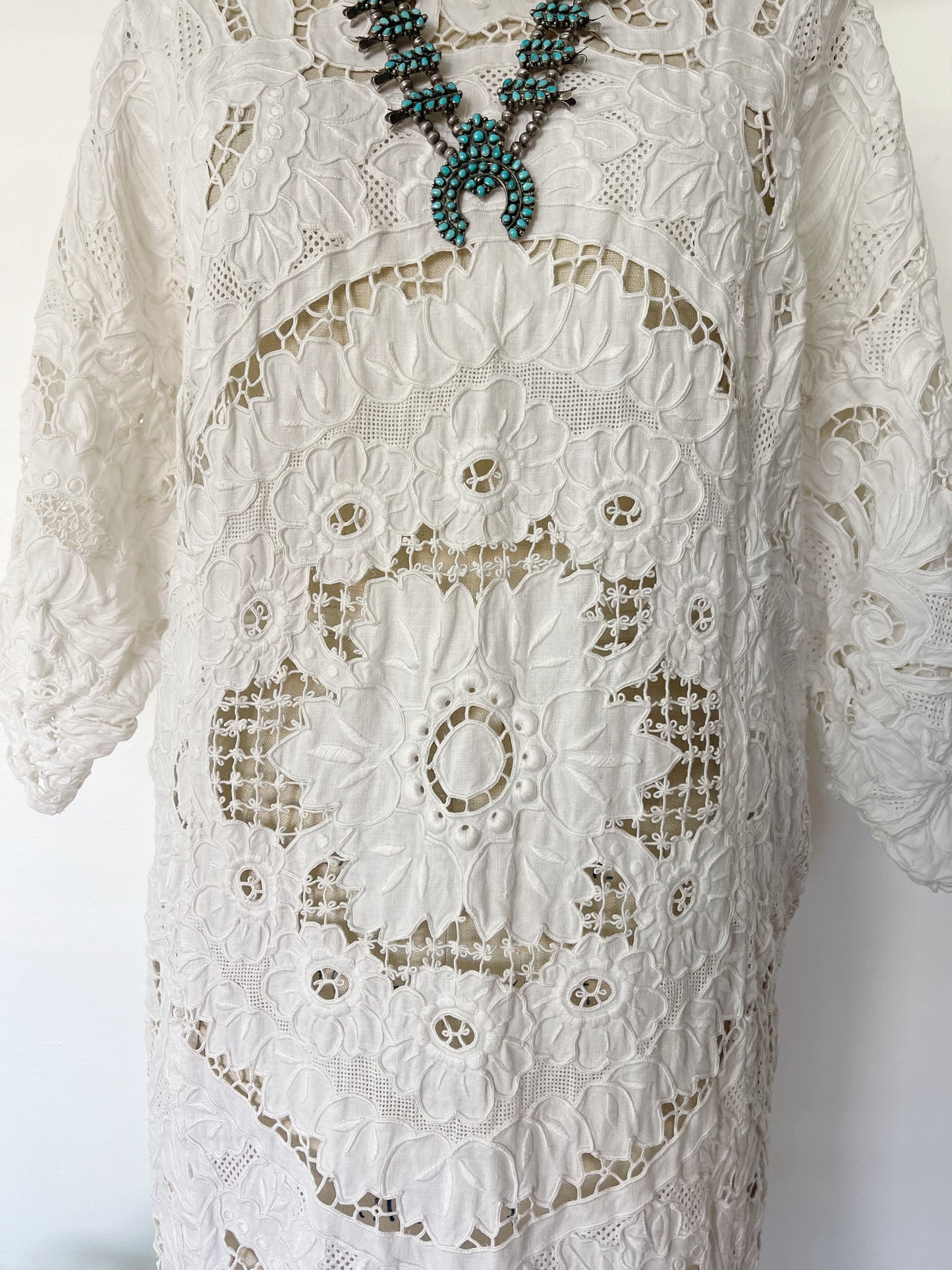 Vintage Cotton Tablecloth Dress