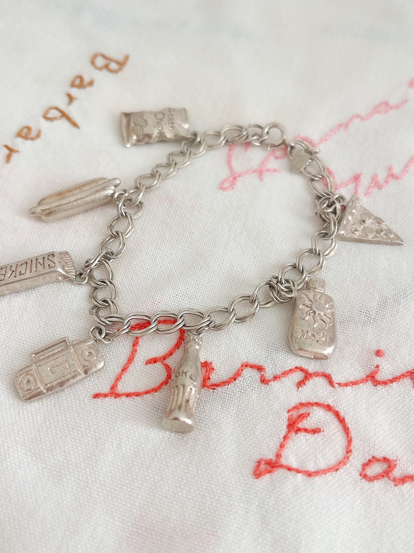 Vintage New York Motif Charms Bracelet