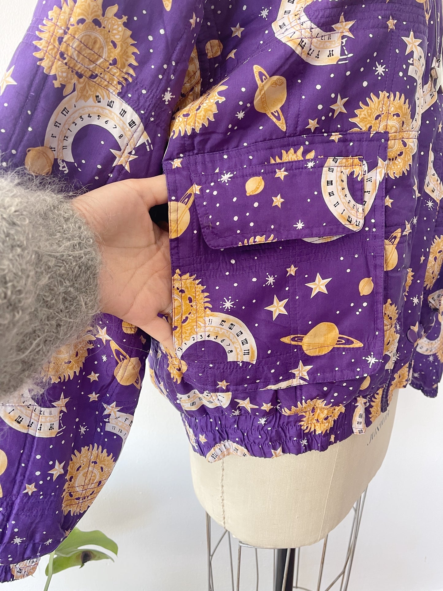 1990s Moon and Sun Silk Blouson