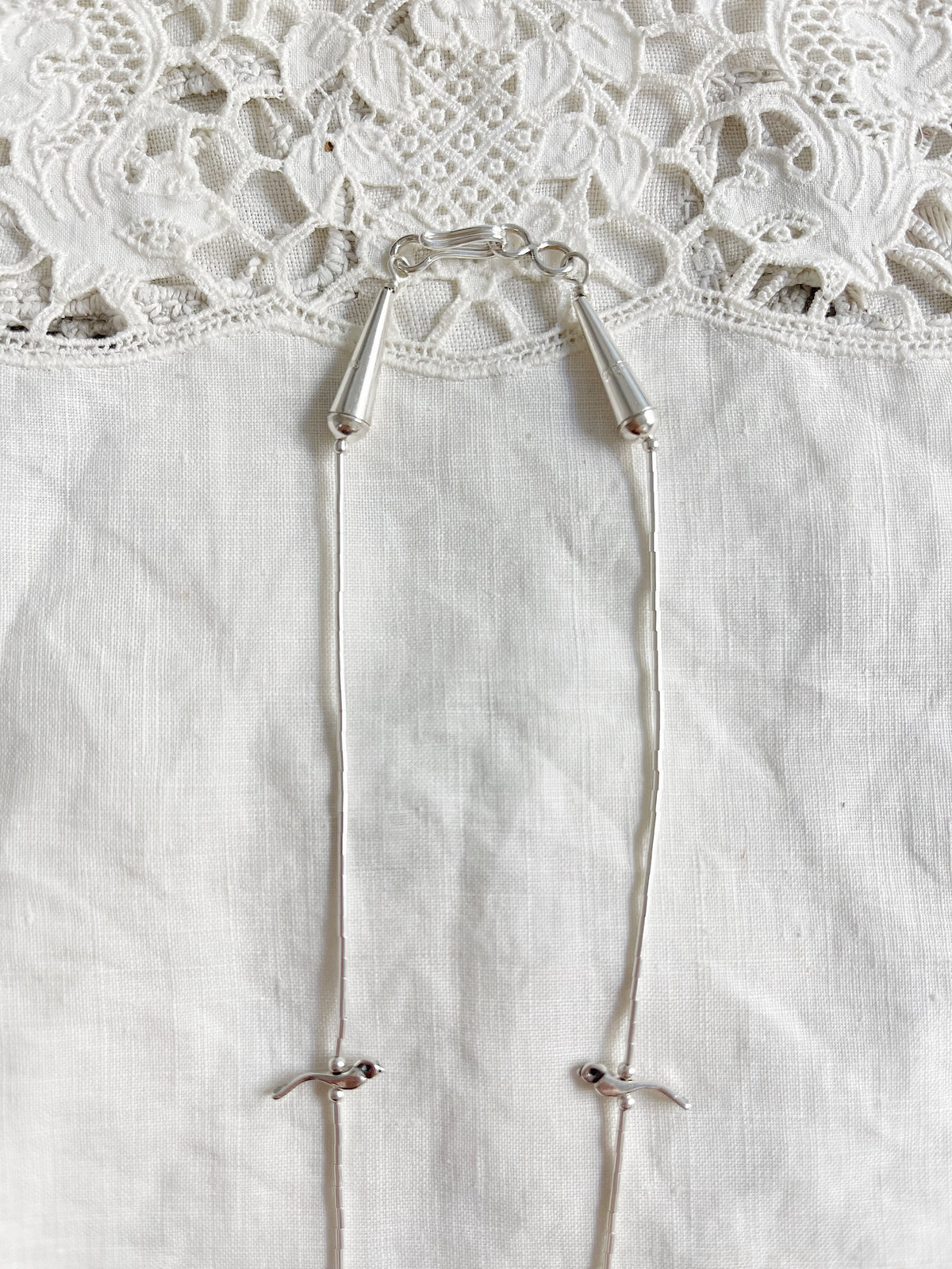 Zuni Silver Animal Fetishes Necklace (Medium)