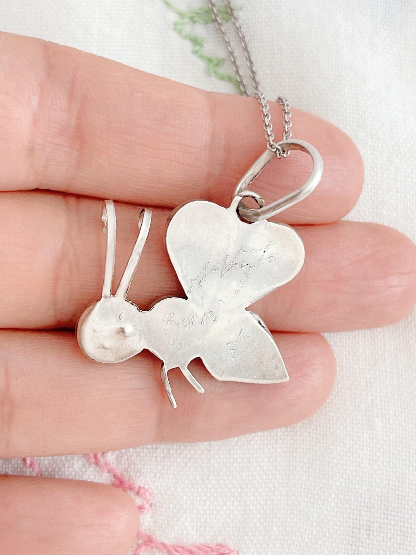 Zuni Honey Bee Inlay Necklace