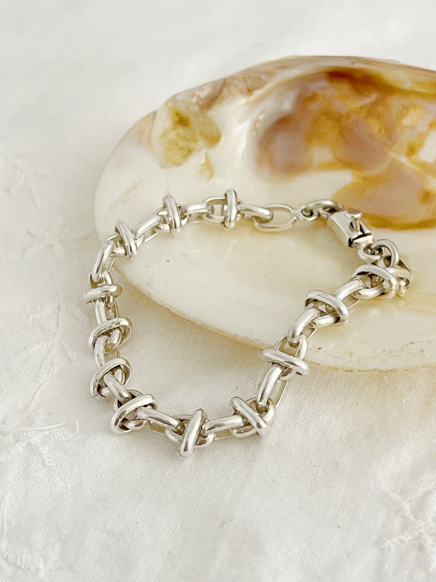 1980’s Chain Silver Bracelet.