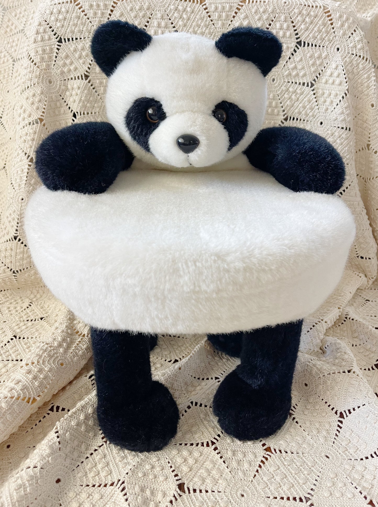 1997s Panda Plush Kids Chair