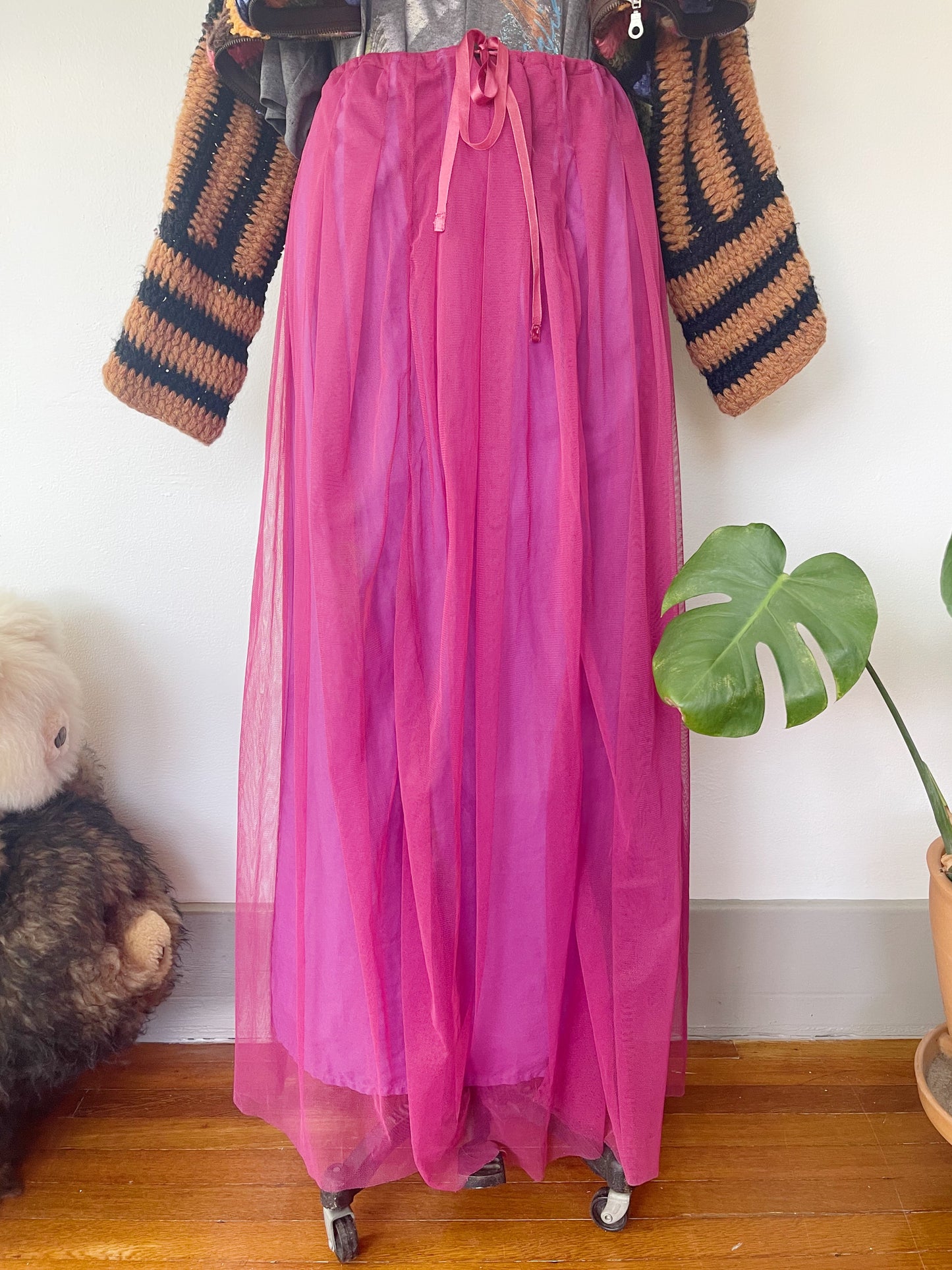 lilac colored soft tulle skirt