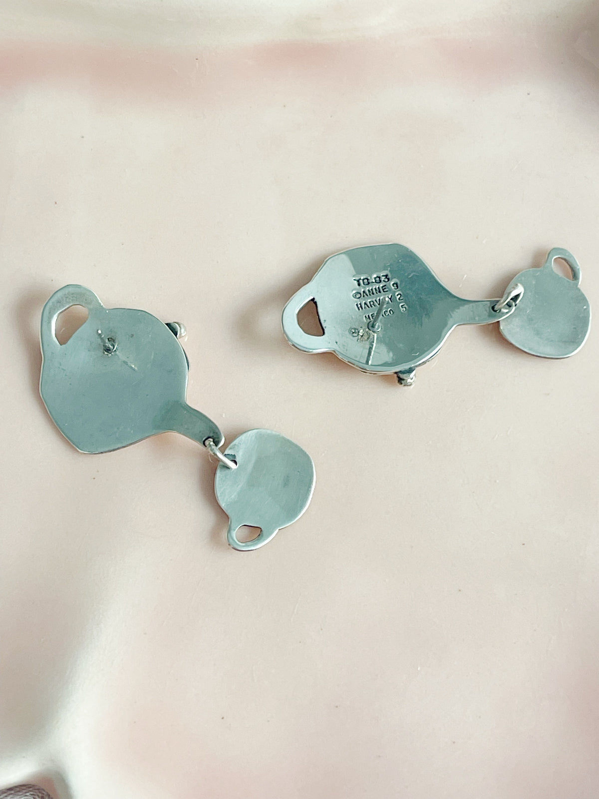 Vintage Tea Pots Pierce and Brooch