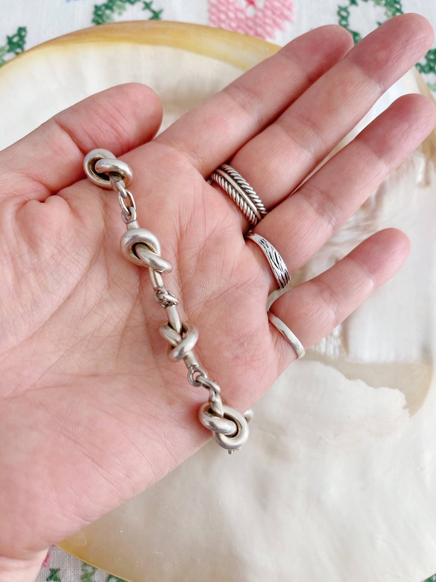 1970’s Pretzel Silver Bracelet.