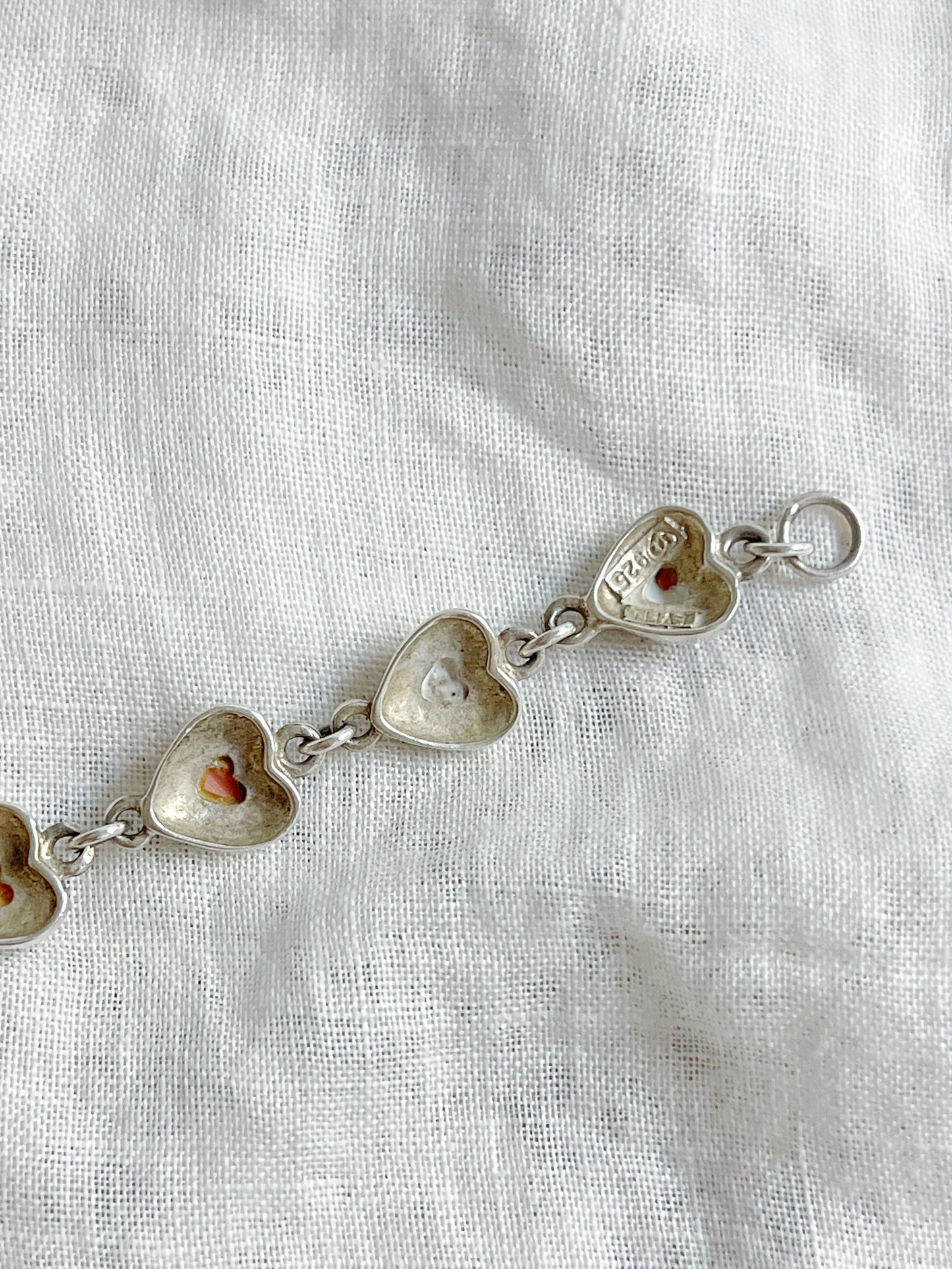 Tiny Heart with Rhodochrosite Bracelet