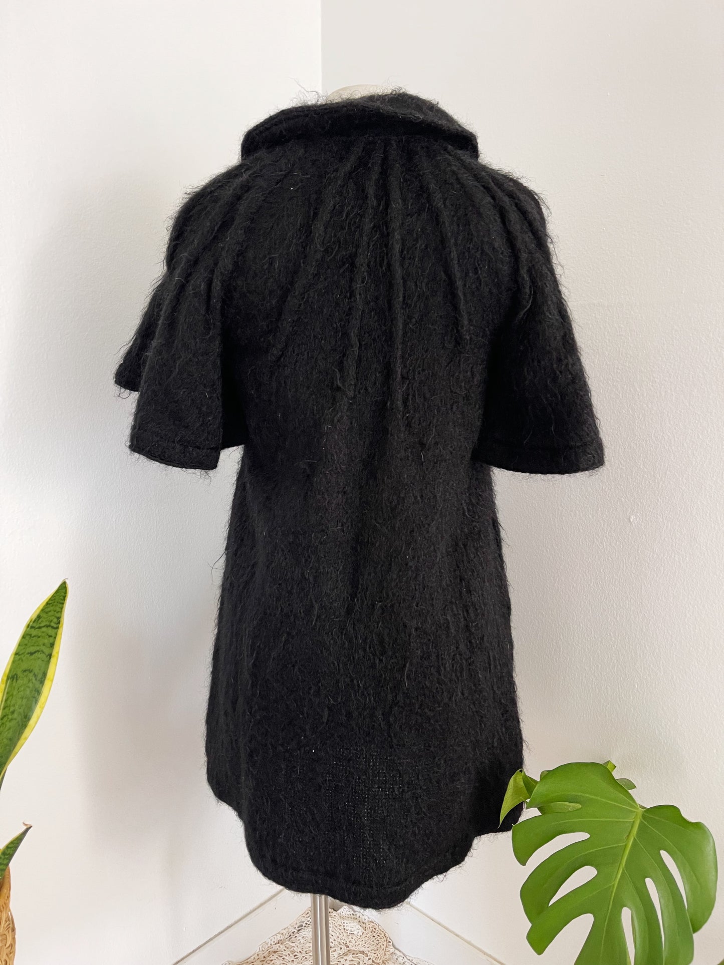 1970‘s Black Mohair Dress.