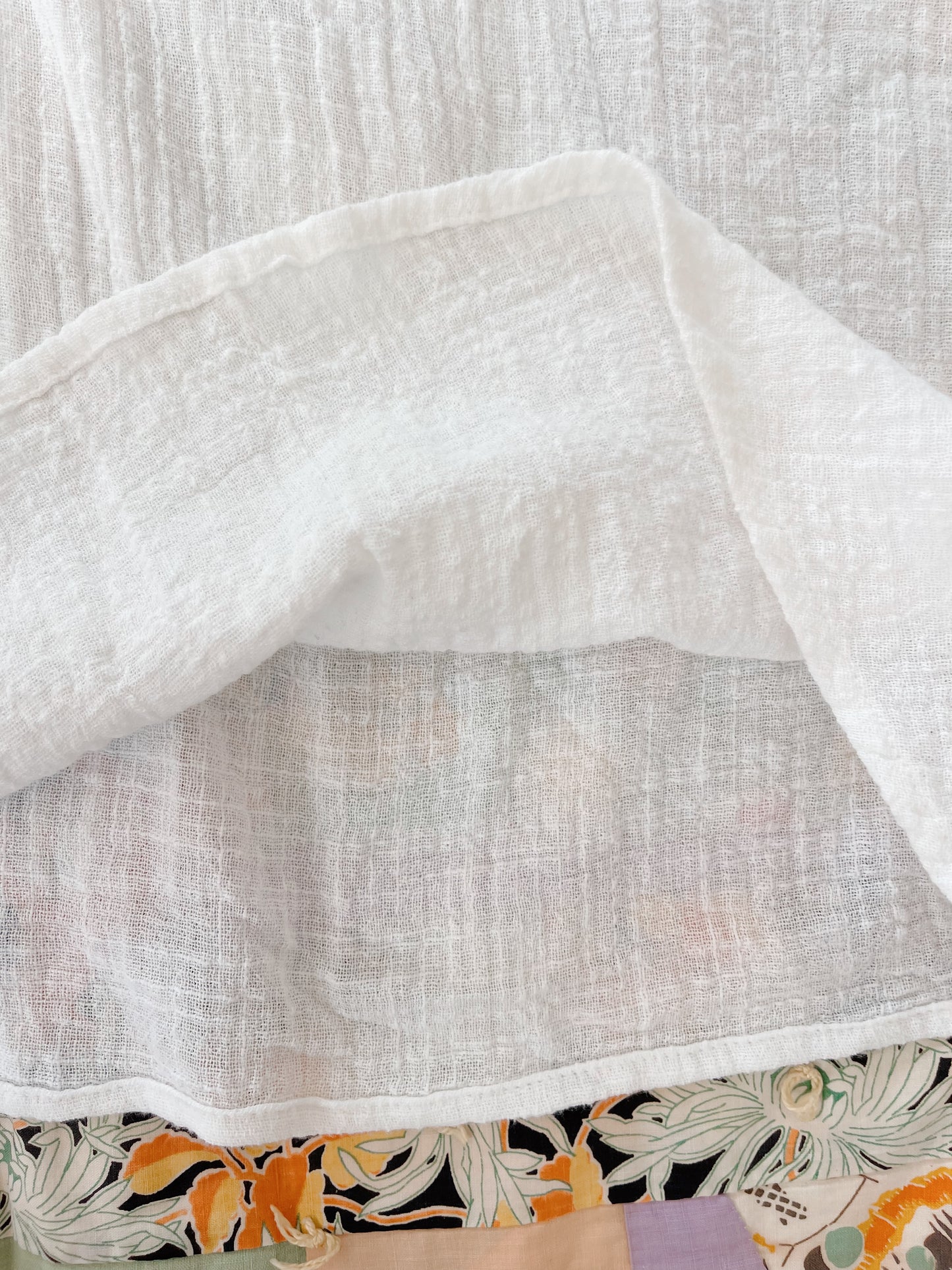 Cotton Frill Comfy Tunic Blouse