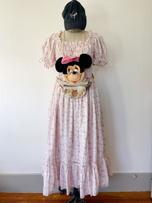 Puff Sleeve Floral Long Dress