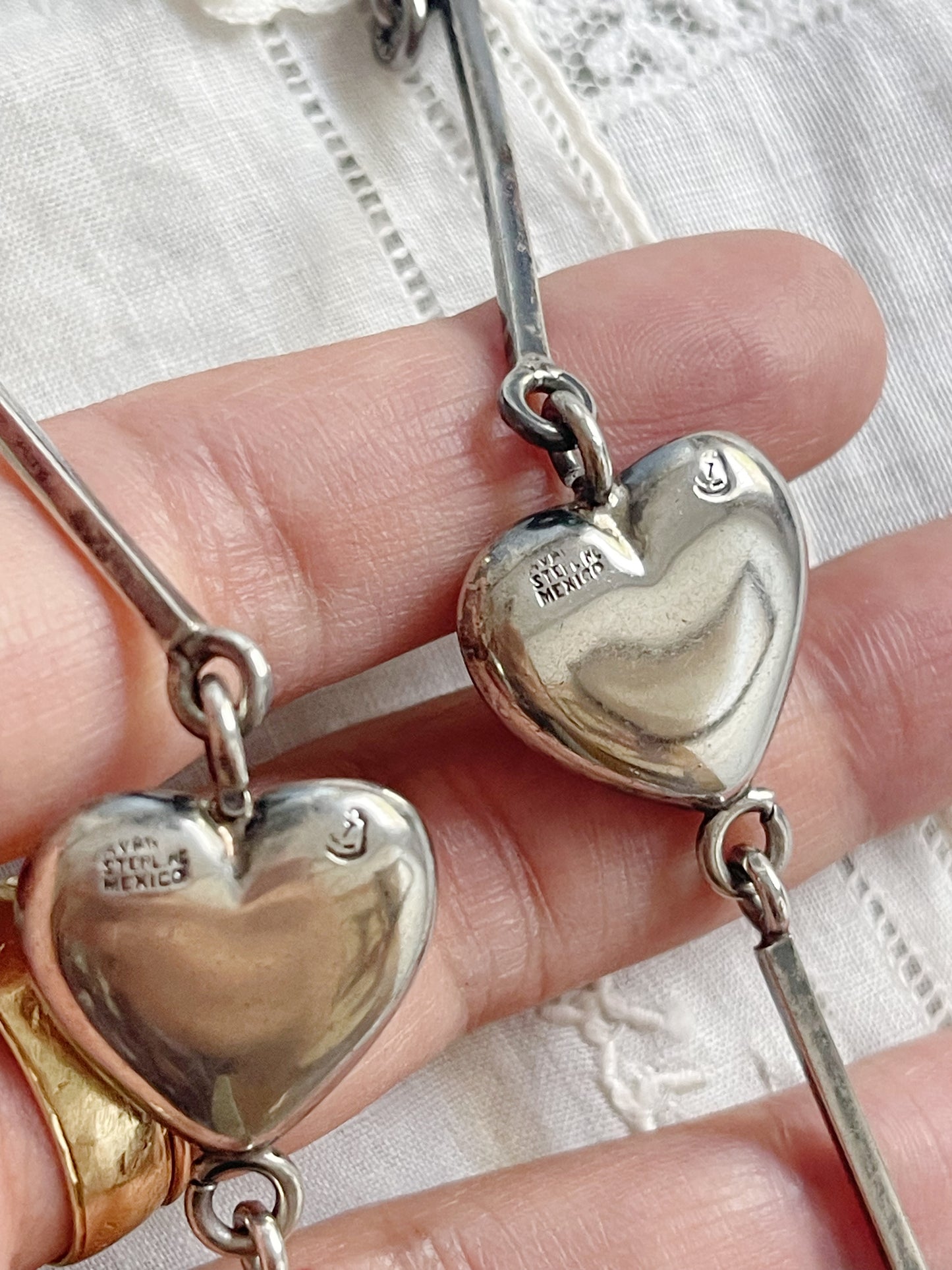 Vintage Avanti Silver Heart Necklace