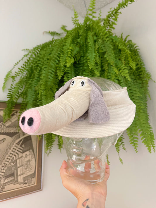 Vintage Elephant Plush Cap.